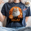 Custom Halloween Cat Photo Comfort Shirt Spooky Season Shirt Cat Lovers Halloween Gift CH07 899622