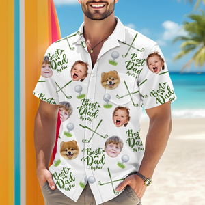 Custom Photo Best Dad By Par Hawaii Shirt CH07 895752