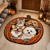 Custom Dog Cat Photo Halloween Pumpkin Custom Shape Faux Cashmere Rug HO82 903164