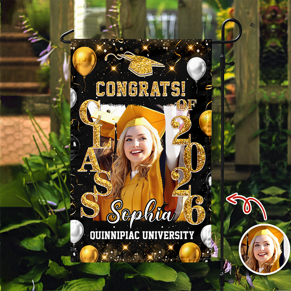 Personalized Photo Graduate Celebration Class Of 2026 Garden Flag HO82 901910