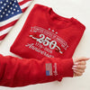 Custom Name United States Of America 250th Anniversary 1776-2026 Sleeve Embroidered Sweatshirt LM32 899591