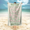 Personalized Smile Flower With Name Best Retro Summer Beach Towels LM32 893669