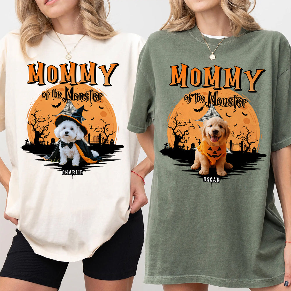 Mother Of Monsters Custom Dog Cat Photo Halloween Comfort Color Shirt CH07 899432