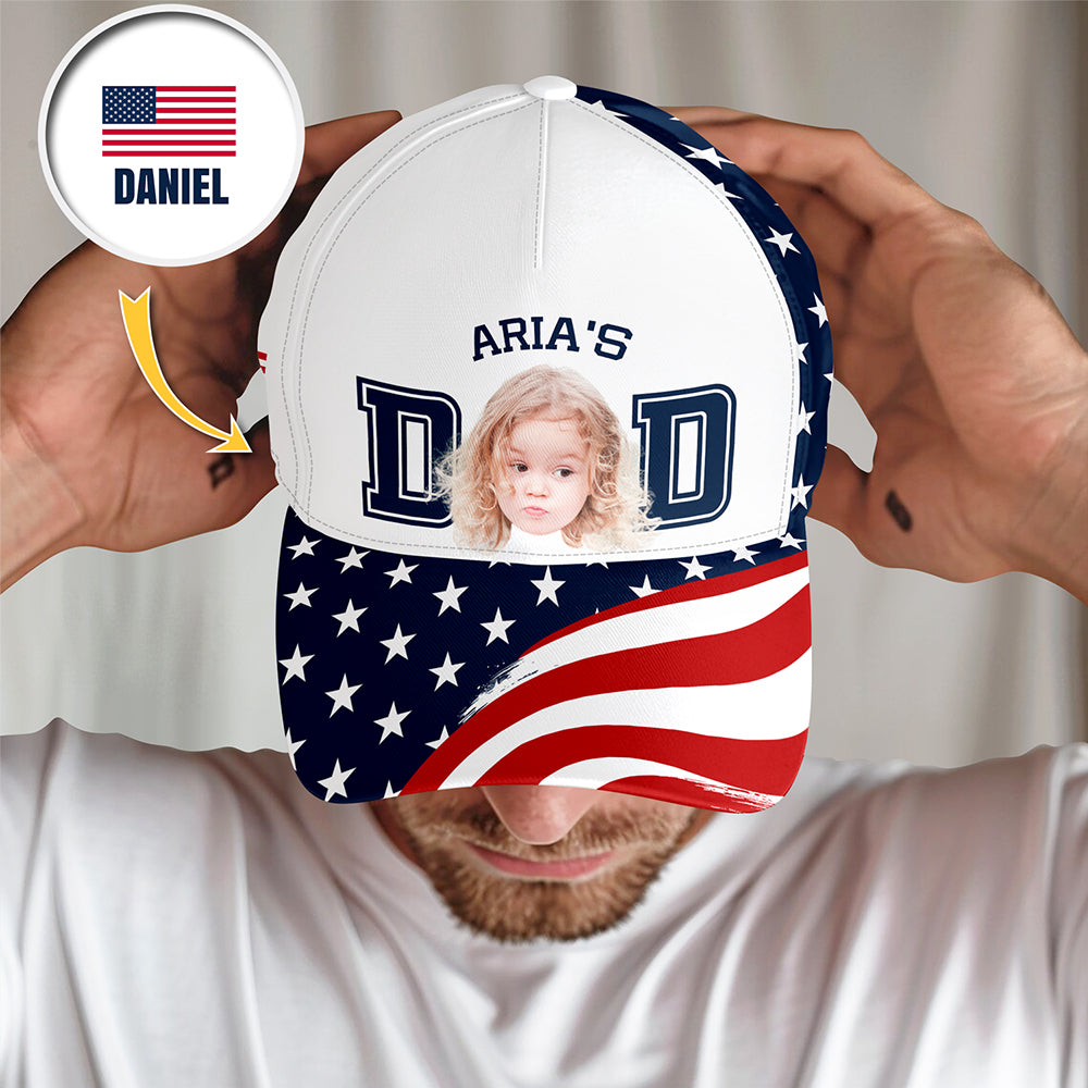 Custom Kid Photo Dad Classic Cap Father's Day Gift HA75 921410