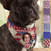 Custom Photo Patriotic Dog Personalized America Flag Bandana Dog Lovers Gifts CH07 896070