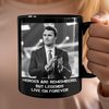 Pray For Charlie Kirk - Legends Live On Forever Black Mug LM32 65407