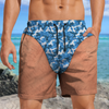 Custom Funny Camo Background Beach Short, Personalized Summer Vacation And Travel Gifts For Men HO82 903088