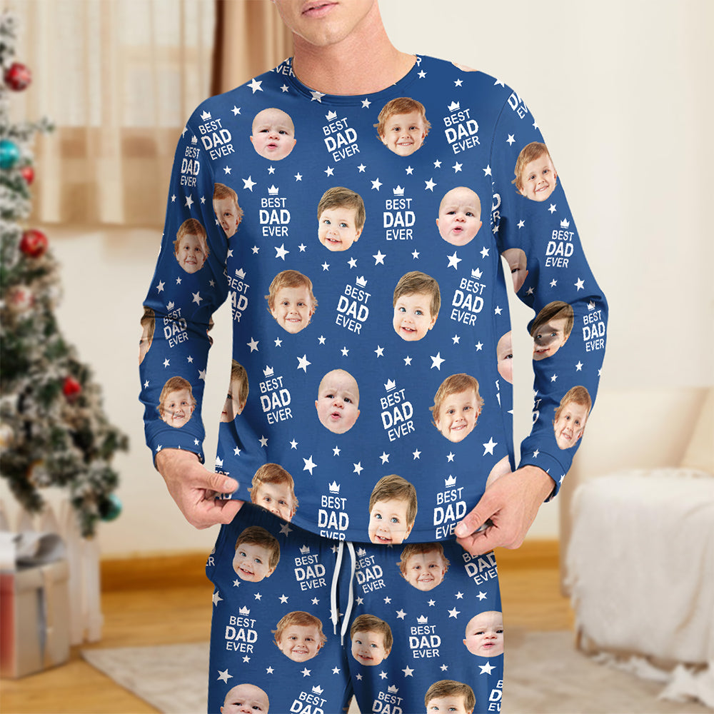 Custom Face Photo Best Mom Best Dad Ever Sleepwear CH07 899122