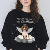 You Left Paw Prints on My Heart Personalized Pet Memorial Dark Shirt CH07 180206
