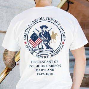 Custom Descendant Of A Patriot - Honor, Service Sacrifice Bright Backside Shirt LM32 895547