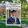 Custom Photo Newspaper Styles Class Of 2026 Garden Flag Graduation Party Decor CH07 910716