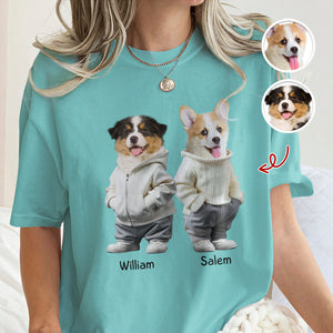 Custom Photo And Name Dog Cat Comfort Shirt HA75 897628