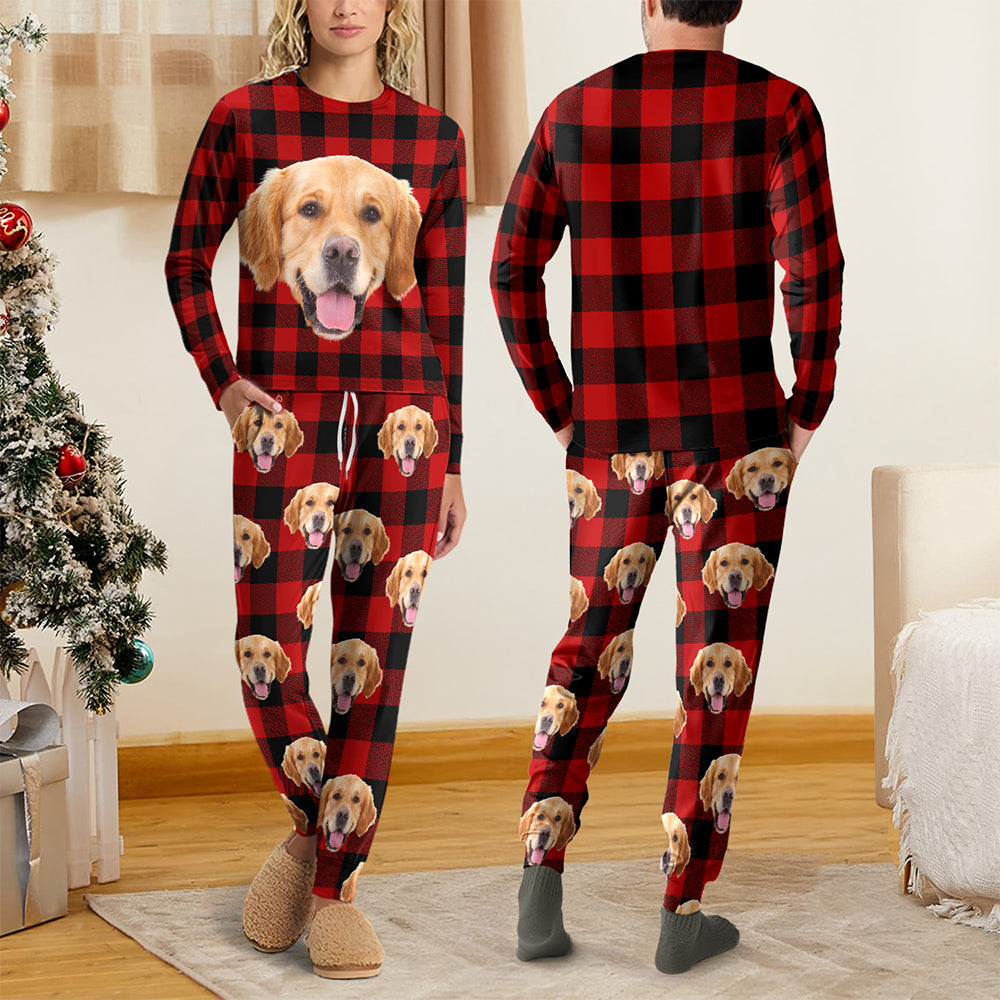 Custom Dog Face Photo With Christmas Accesories Sleepwear CH07 899248