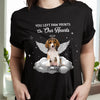 You Left Paw Prints on My Heart Personalized Pet Memorial Dark Shirt CH07 180206