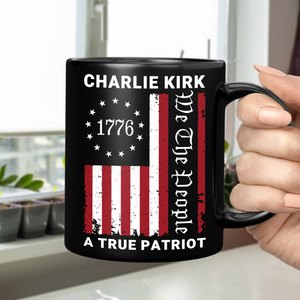 We The People - Pray For Charlie Kirk Memorial Black Mug LM32 65469