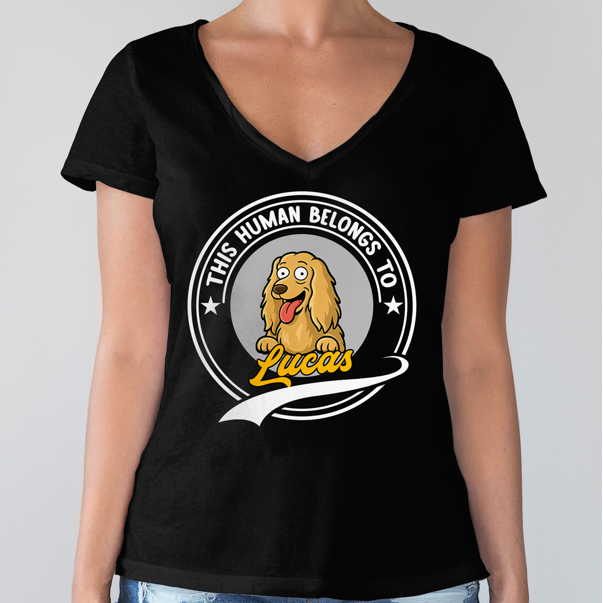 This Human Belongs To Me Dark Shirt For Dog Lover TH10 892685