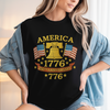 Anniversary Liberty Bell Embroidered Effect Dark Shirt America 250th Anniversary Shirt CH07 899188