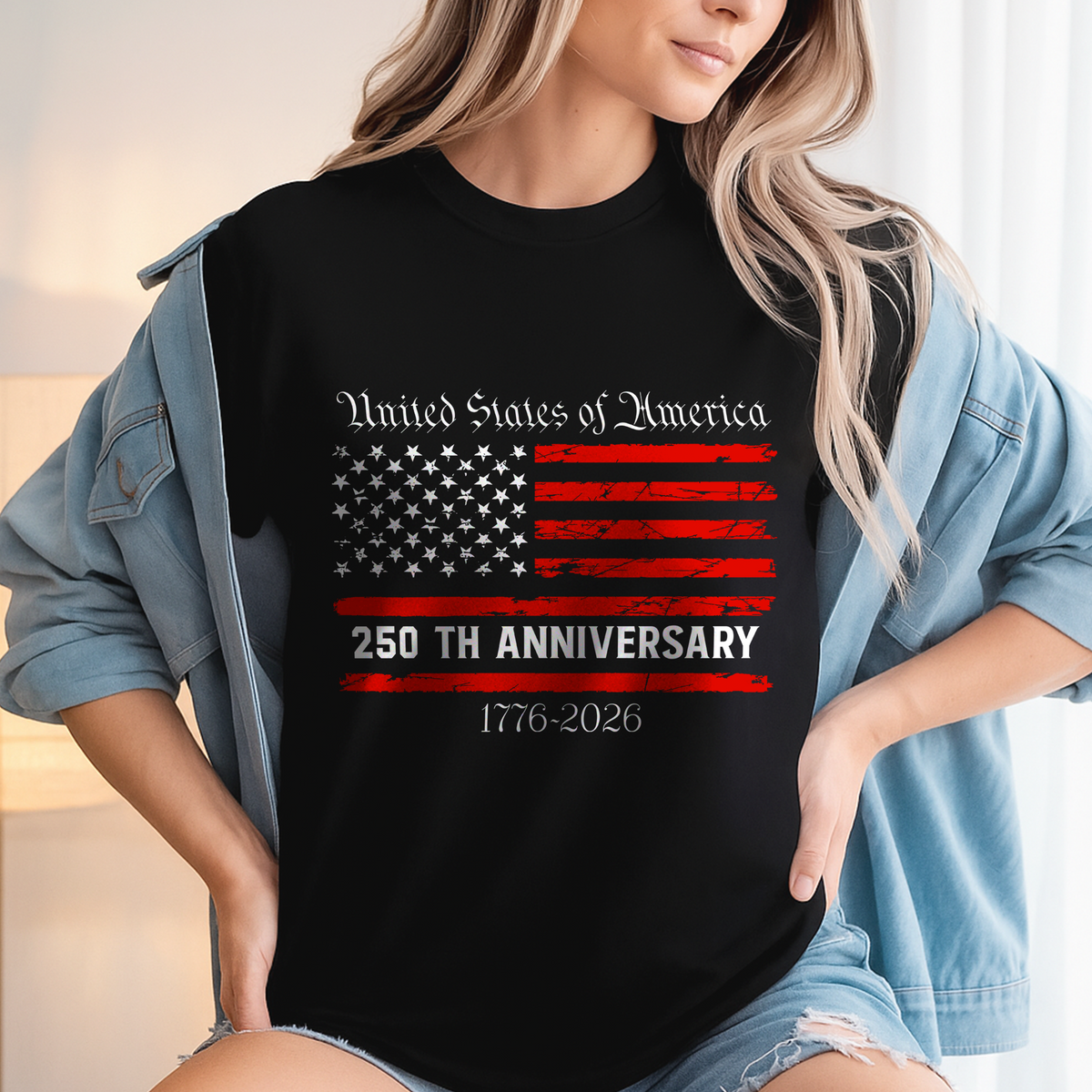 America 250th Anniversary Semiquincentennial Dark Shirt HO82 900110