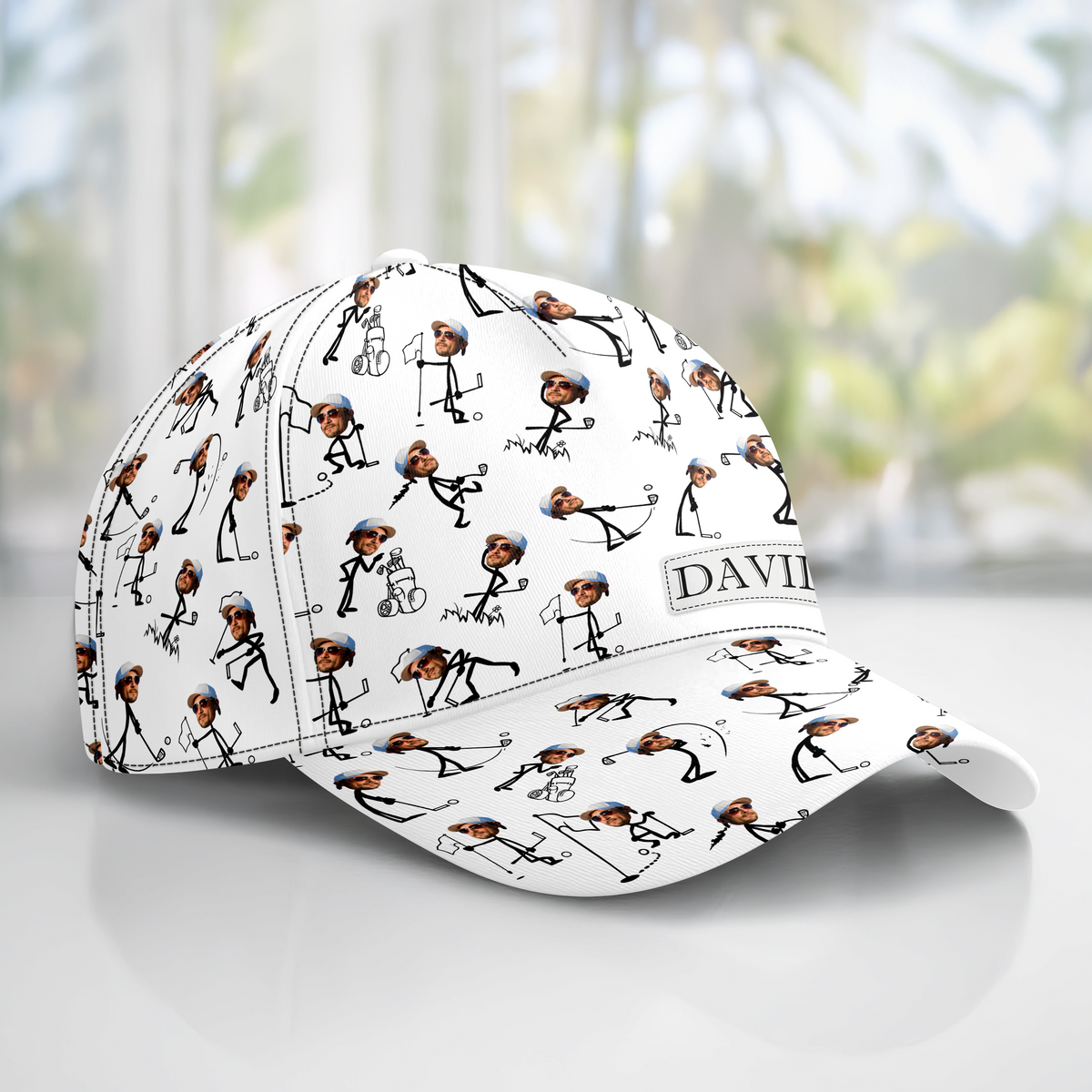 Custom Photo Funny Gift For Golf Dad Classic Cap TH10 894145