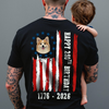 Custom Dog Photo Happy 250 Years Of Freedom Patriot Backside Shirt LM32 895217