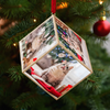 Custom Cat Photo Merry Christmas Cube Ornament For Cat Lover TH10 894611