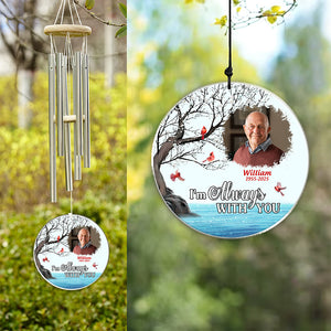 Custom Photo I Always With You Family Memorial Acrylic Wind Chimes LM32 895427