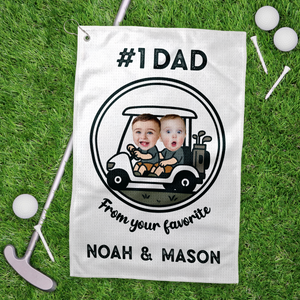 Custom Cute Photo For Dad From Your Favorite Persons Golf Towel LM32 893607