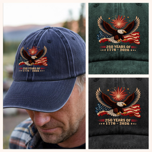 USA 250th Anniversary Hat Patriotic Eagle American Flag 1776-2026 Baseball Cap TH10 896009