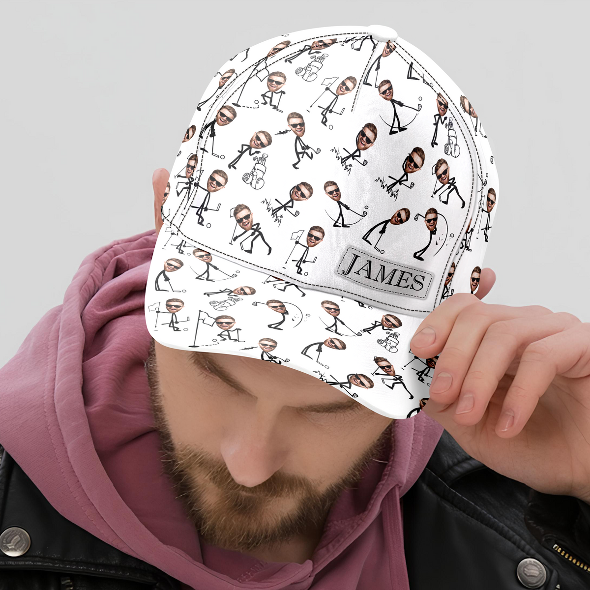 Custom Photo Funny Gift For Golf Dad Classic Cap TH10 894145