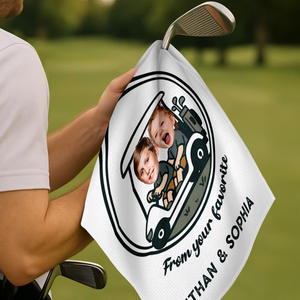 Custom Cute Photo For Dad From Your Favorite Persons Golf Towel LM32 893607