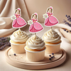Custom Photo Princess Cupcake Toppers Personalized Birthday Gift Princess Party Decor CH07 895436