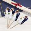 Custom Photo Happy Wedding Day Cupcake Toppers HO82 893638