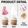 Custom Photo Princess Cupcake Toppers Personalized Birthday Gift Princess Party Decor CH07 895436