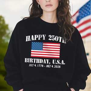 Happy 250th Birthday USA Patriotic 4th Of July Dark Shirt HO82 900374