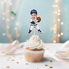 Custom Cute Face Baseball Party Decoration Cupcake Toppers LM32 893269