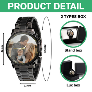 Custom Family Photo Men's Wrist Watch Father's Day Gift HA75 892332
