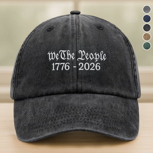 We The People America 250 Years 1776 - 2016 Washed Denim Baseball Cap LM32 895175