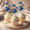 Custom Funny Face Class of 2026 Graduation Cupcake Toppers, Personalized Grad Party Decor CH07 896786