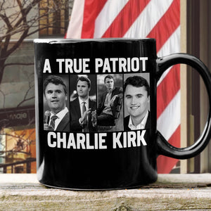 Justice for Charlie Kirk - Prayers Up for Charlie Black Mug HA75 64490