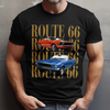 Personalized Vintage Car Photo Route 66 Comfort Shirt For Car Lovers HA75 921684