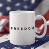 Charlie Kirk Freedom White Mug HA75 64470