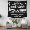 Personalized Welcome To Our Campsite Camping Tapestry, Gift For Camping Lovers HO82 903076
