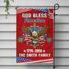 Custom Family Name God Bless America 1776-2026 250 Years Garden Flag LM32 899717