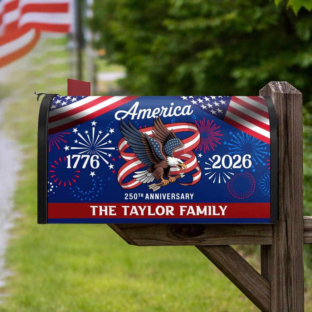 America 250Th Anniversary 1776-2026 Eagle Us Flag Mailbox Cover CH07 910230