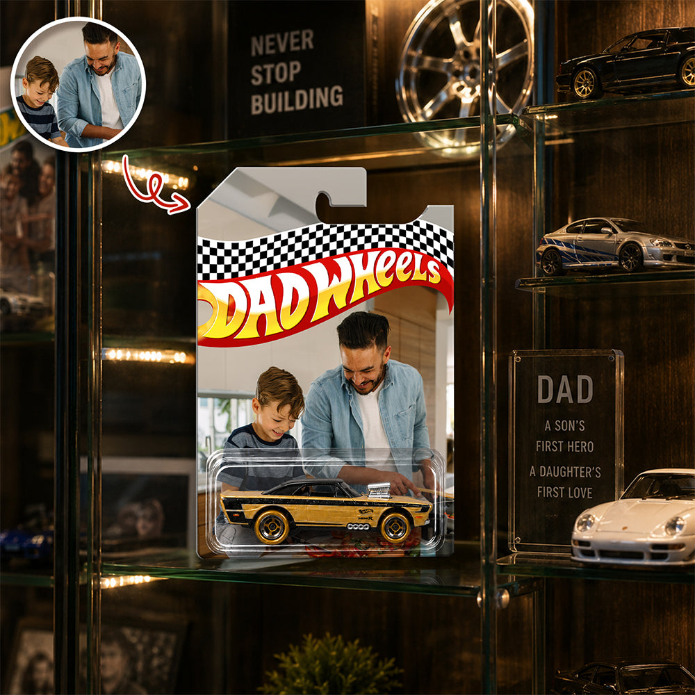 Personalized Papa Wheels Toy Car Photo Gift For Father’s Day HO82 902652