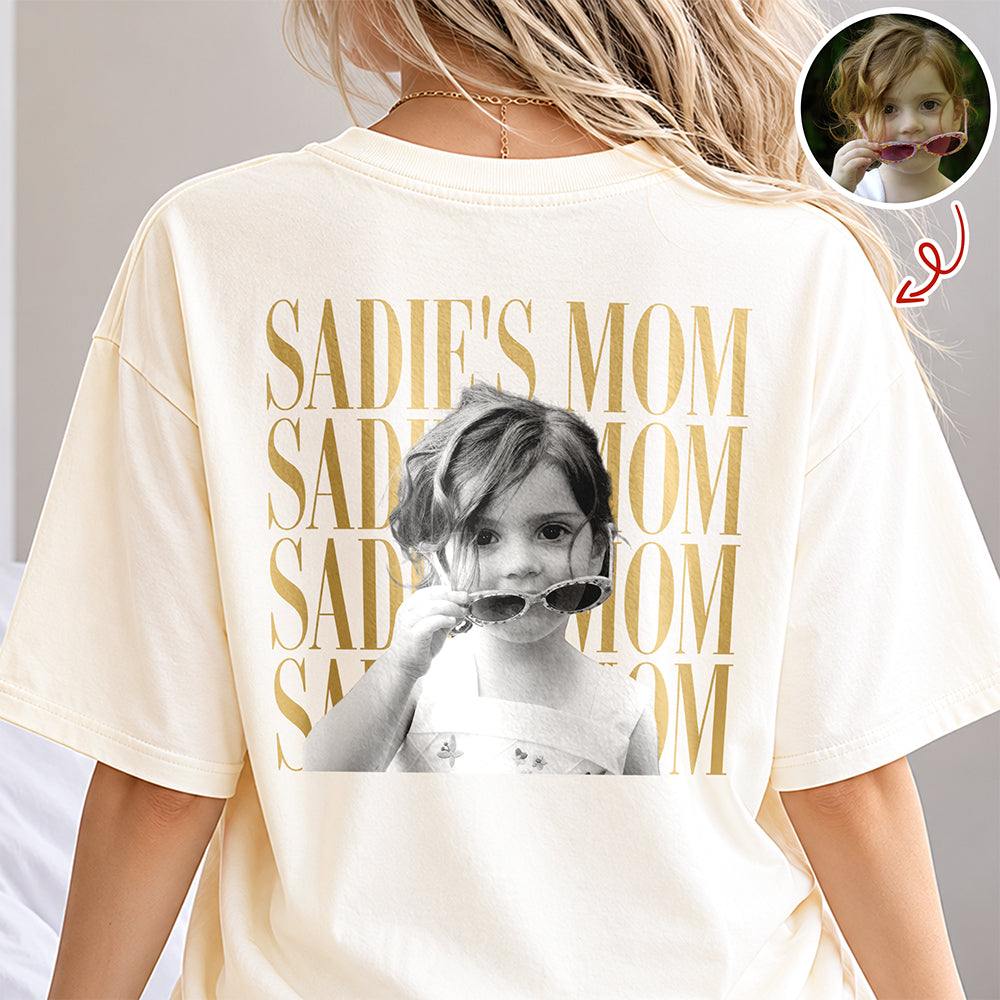 Personalized Vintage Photo Mom, Grandma, Dad, Grandpa Family Comfort Shirt Back HA75 921494
