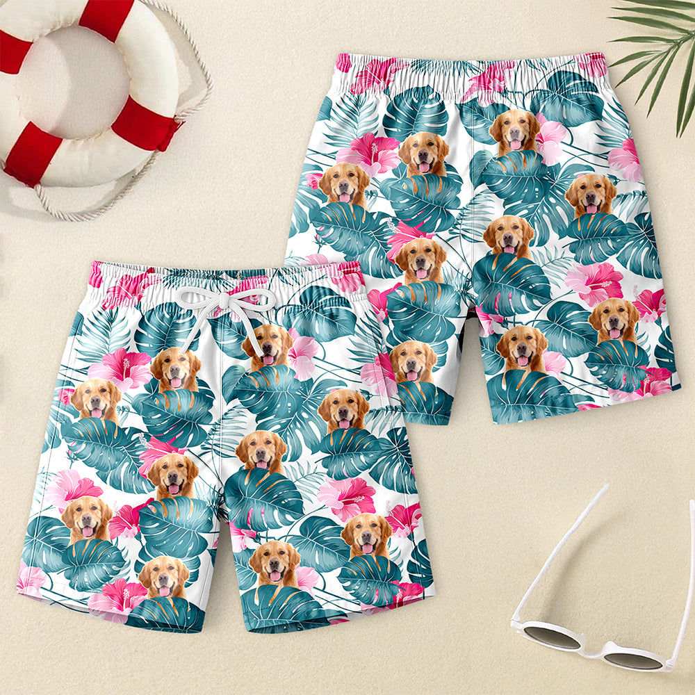 Custom Dog Photo On Beach Short For Kid Summer Gift TH10 894099