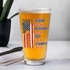 Personalized Legend Husband Dad Papa US Flag Beer Glass CH07 895846
