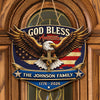 Personalized Patriotic 250th Anniversary God Bless America Eagle 1776–2026 Wood Sign HO82 901856