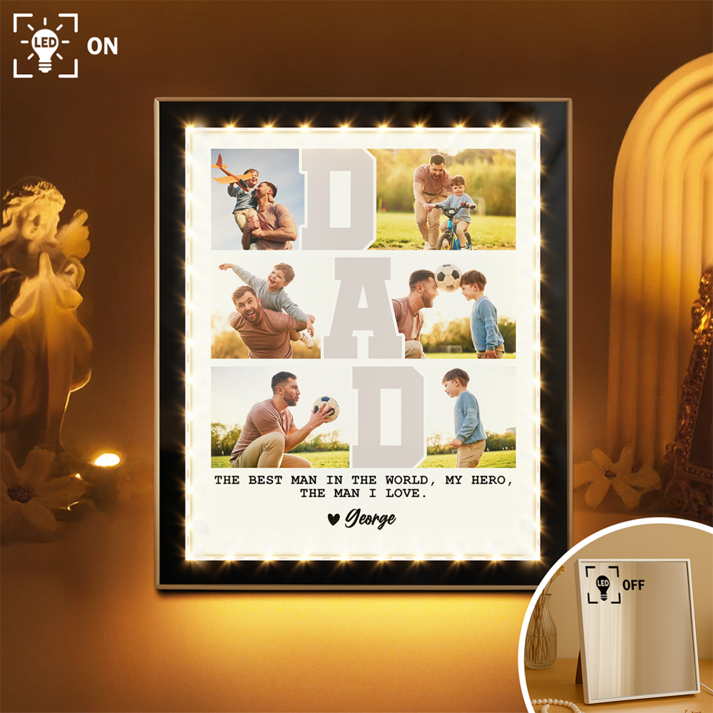 Custom Photo The Best Man In The World Mirror Photo Frame TH10 892977